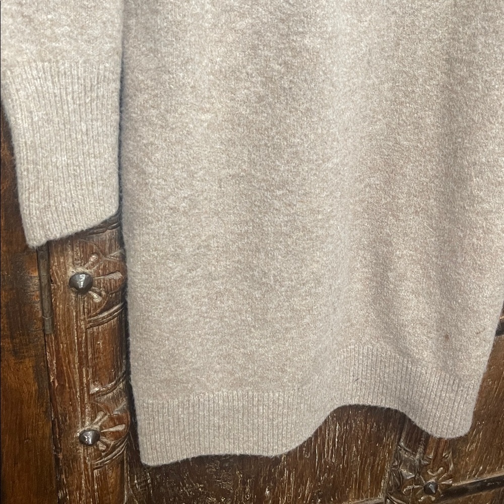 UNIQLO Women’s Turtleneck Sweater Dress Soft Heathered Oatmeal Beige | Size M - Picture 5 of 7